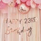 Preview: Bunting - Happy Birthday with Numbers to Customise - Rosé Gold